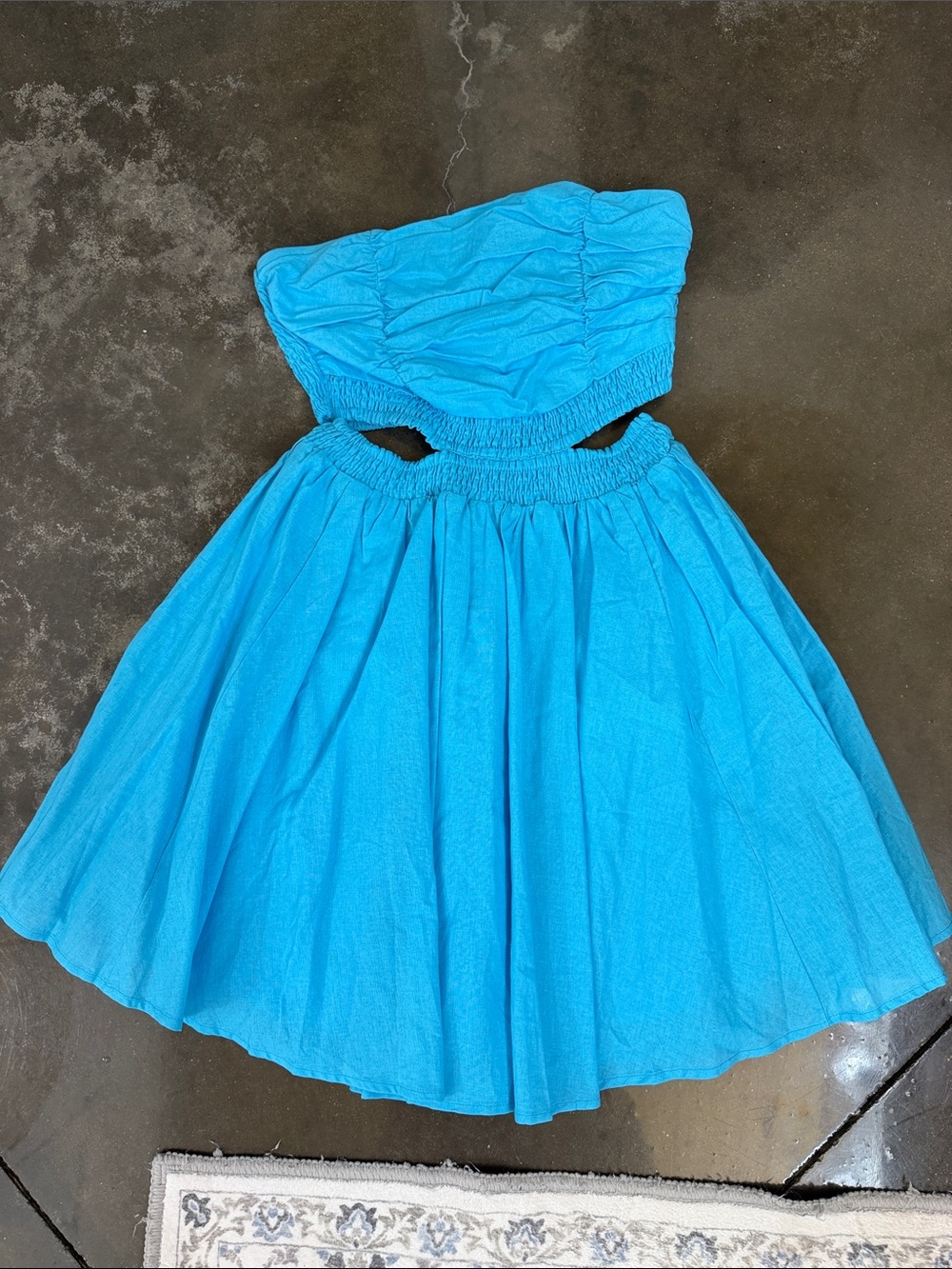 MABLE Strapless Cutout Mini Dress